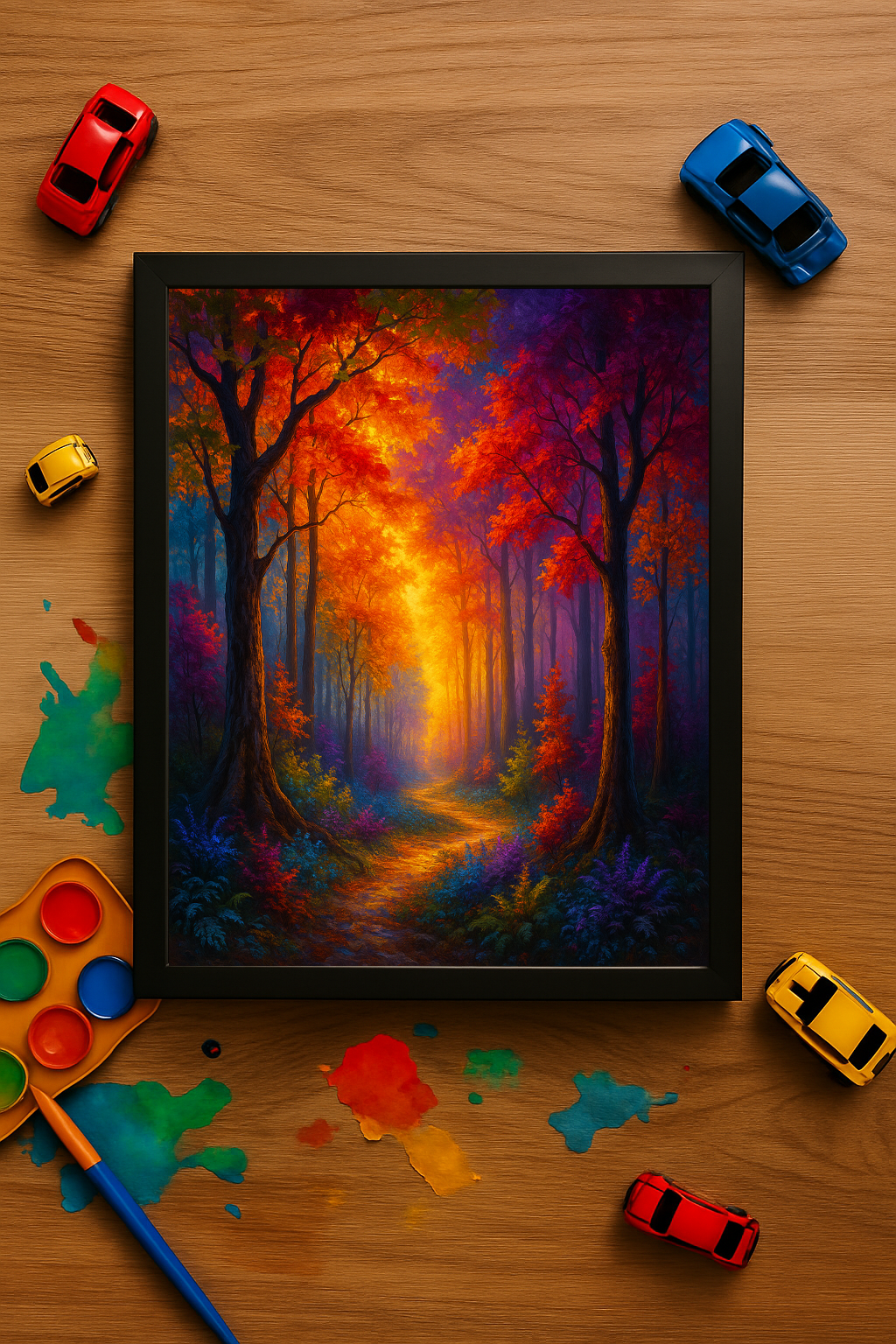 Silent Spectrum – Color Without the Noise – Framed Metal Wall Art