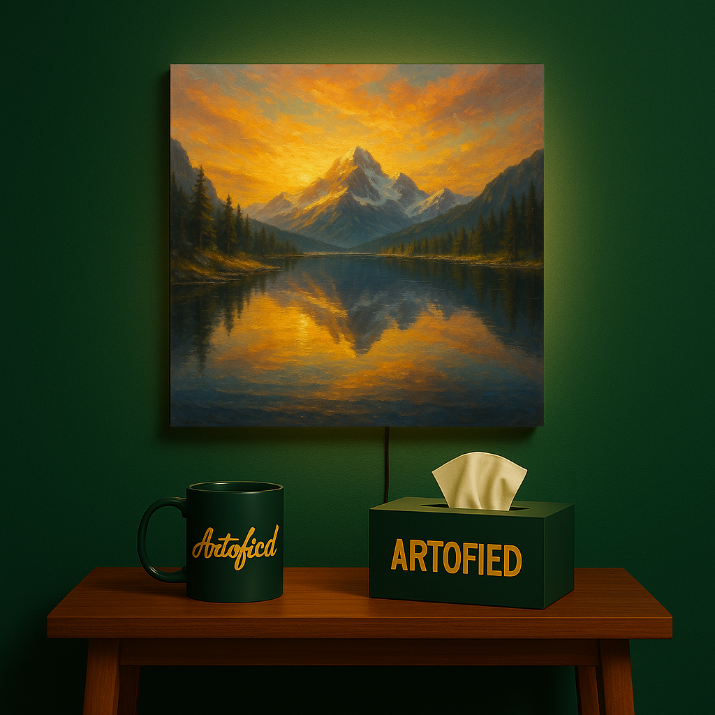 Velvet Orbit – A Calm Cosmic Statement Piece – Premium Metal Poster