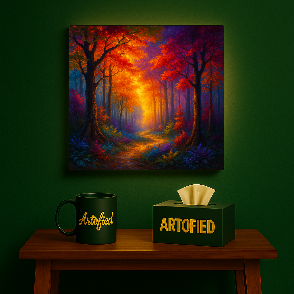 Silent Spectrum – Color Without the Noise – Premium Metal Poster