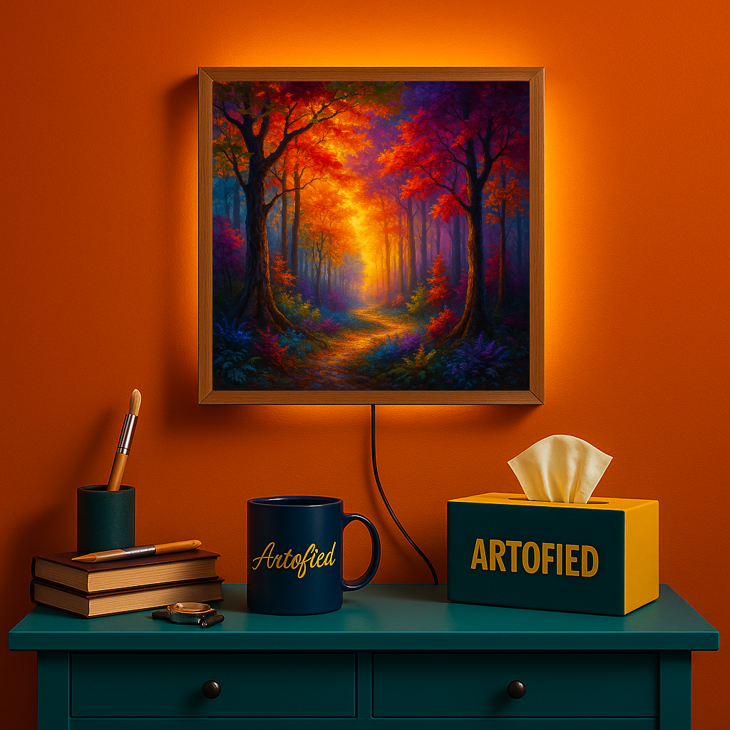 Silent Spectrum – Color Without the Noise – Acrylic Glowing Frame