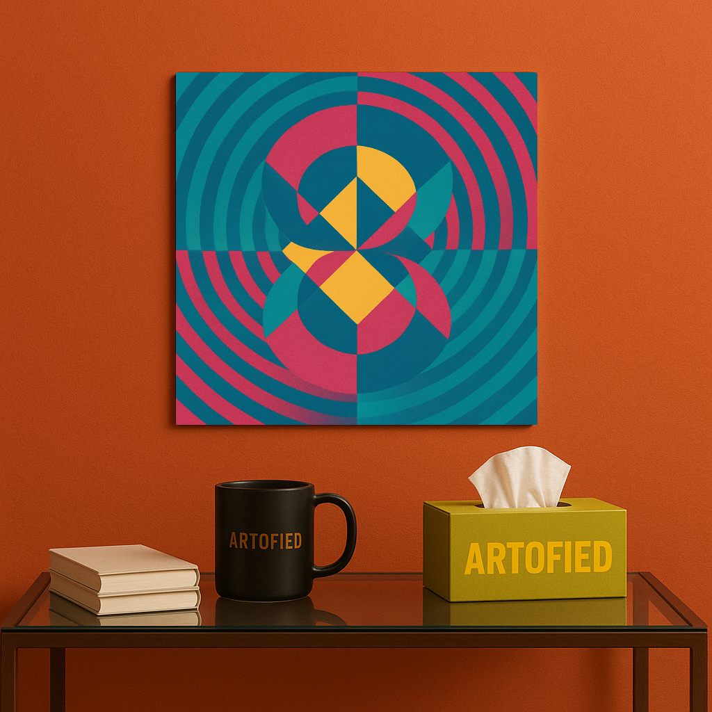 Luminous Spine – A Vertical Statement of Calm – Premium Metal Poster