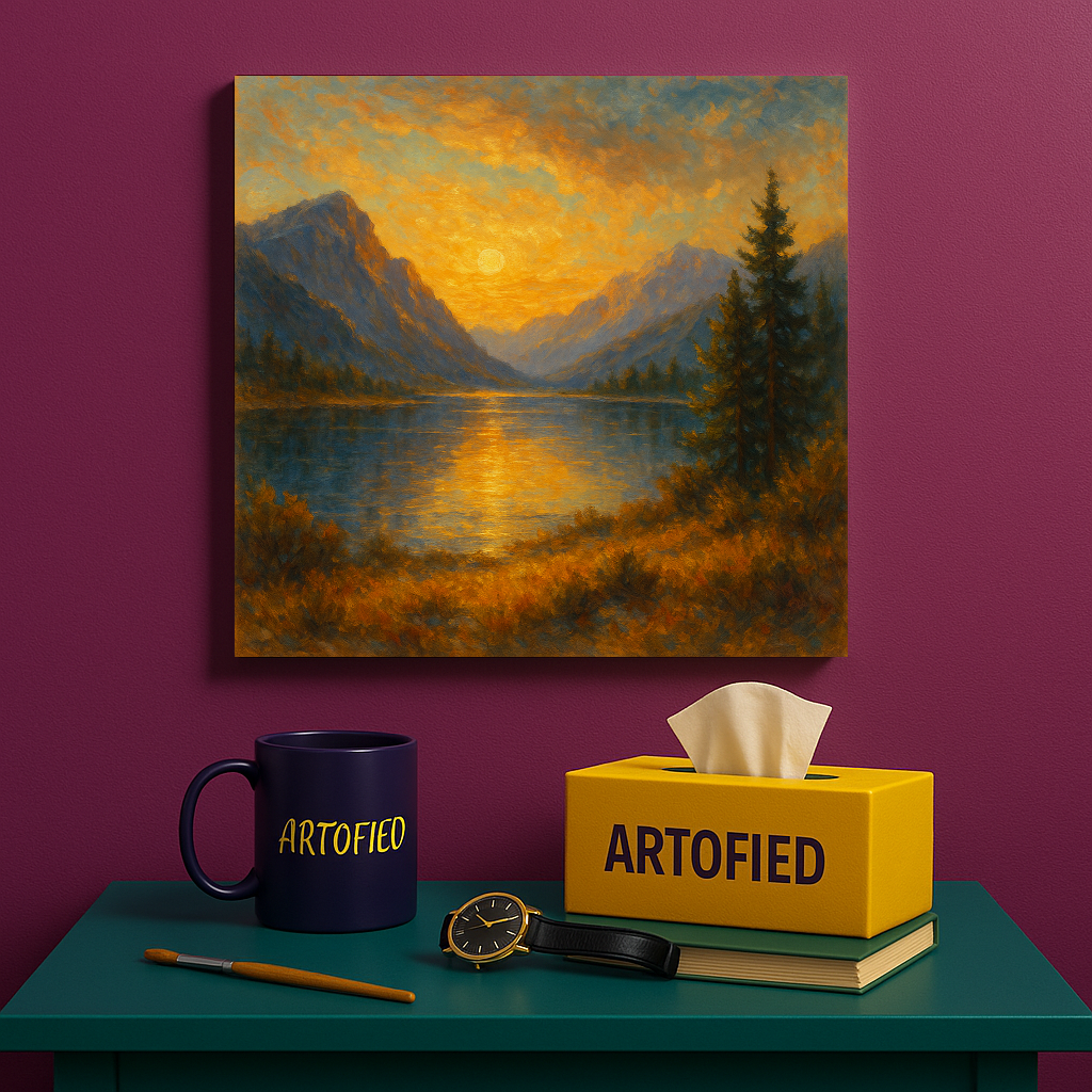 Whispers of Dusk – A Gentle Wall Companion – Premium Metal Poster