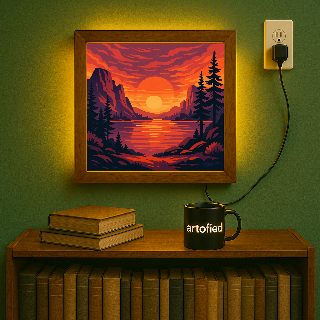 Cosmic Arches – A Gateway for Quiet Thought – Photo Frame Wall Lamp