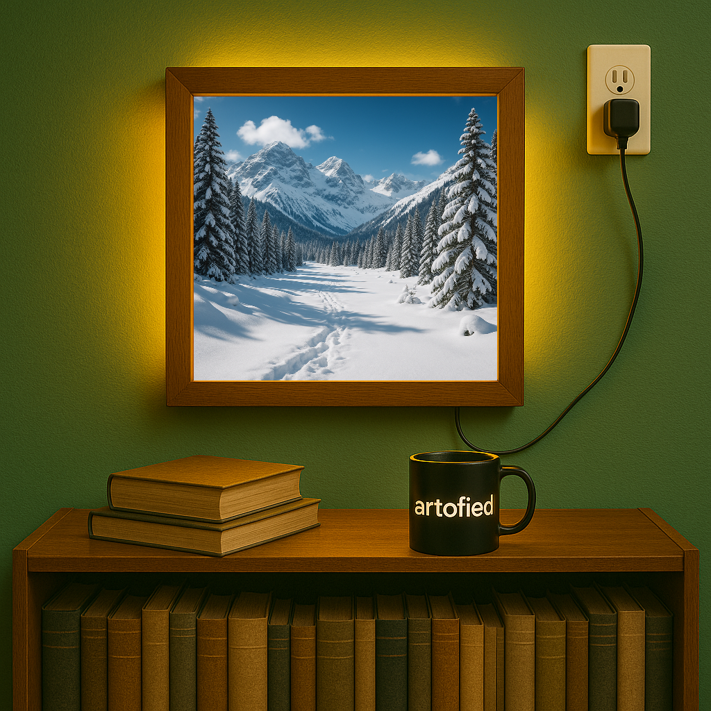 Twilight Fields – A Pause Between Day and Night – Photo Frame Wall Lamp