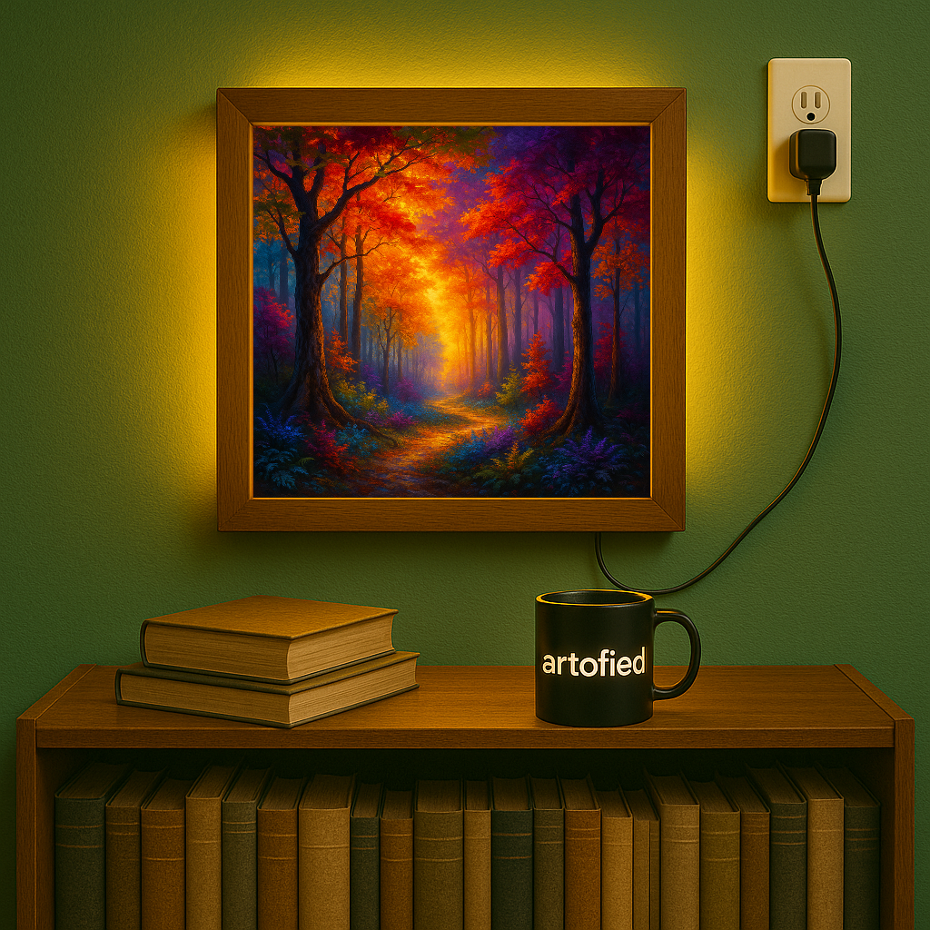 Silent Spectrum – Color Without the Noise – Photo Frame Wall Lamp