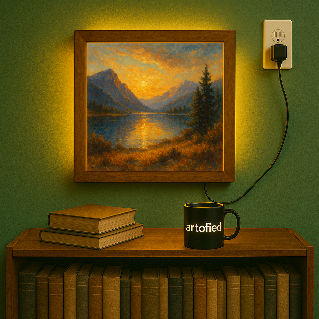 Whispers of Dusk – A Gentle Wall Companion – Photo Frame Wall Lamp