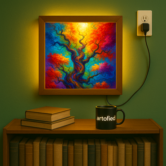 Eternal Circuit – Futuristic Calm for Modern Walls – Photo Frame Wall Lamp