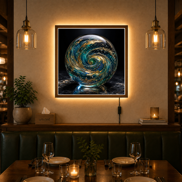 Galaxy Orb Wall Lamp – LED Wall Art
