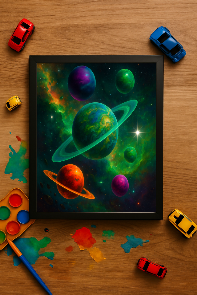 Nocturne Pathways – Lines That Lead Nowhere Fast – Framed Metal Wall Art