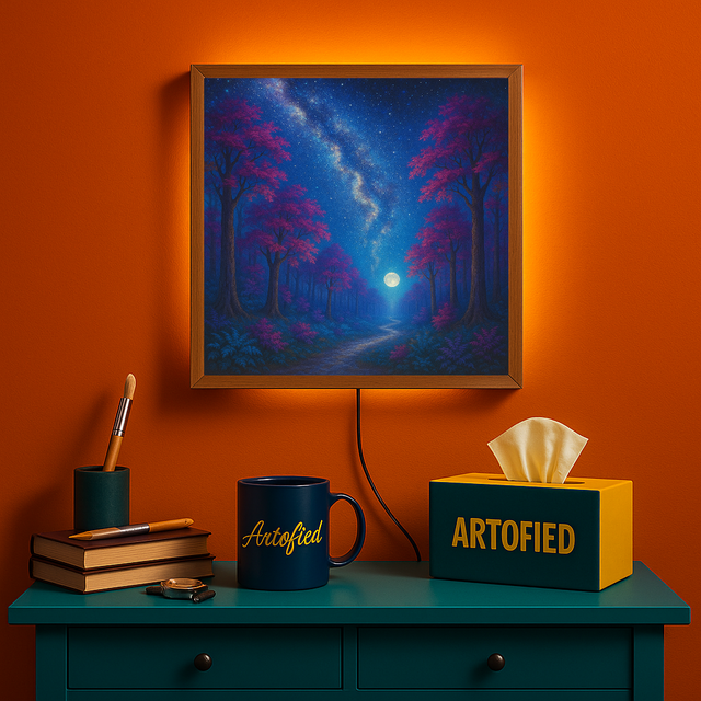 Gravity Lines – A Structured, Soothing Centerpiece – Photo Frame Wall Lamp