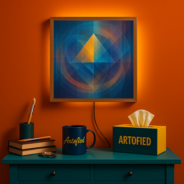Prism Core – Acrylic LED Glowing Frame Wall Art