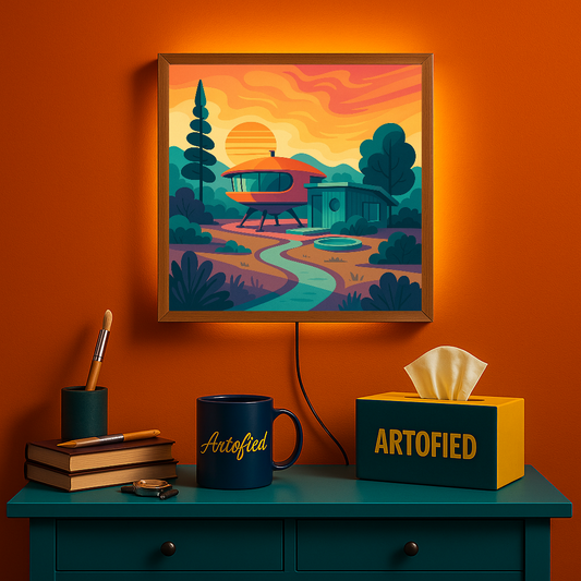Storybook Glow – Acrylic LED Glowing Frame Wall Art