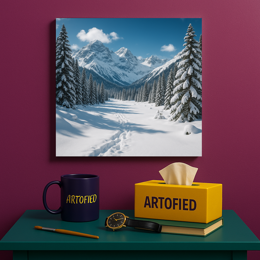 Twilight Fields – A Pause Between Day and Night – Premium Metal Poster