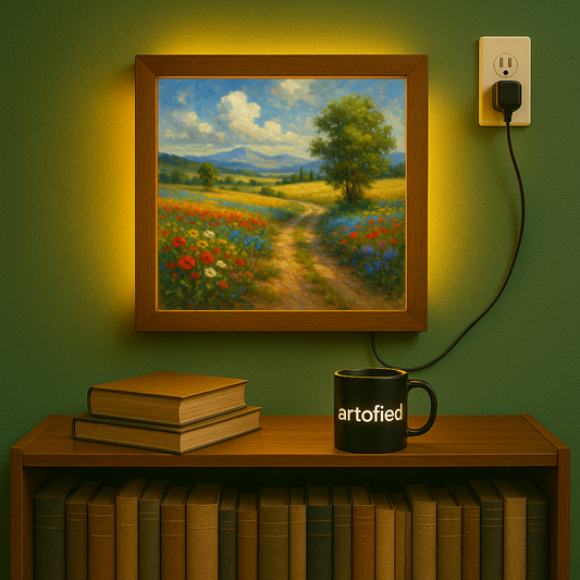 Golden Axis – A Centerpiece for Focused Spaces – Photo Frame Wall Lamp