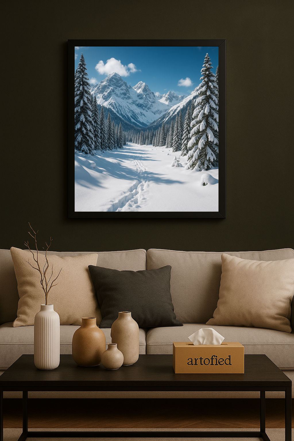Twilight Fields – A Pause Between Day and Night – Framed Metal Wall Art