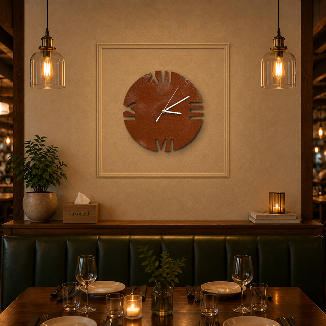Roman Quarters Cutout – Wooden Wall Clock
